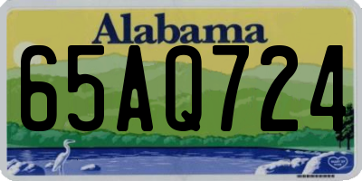 AL license plate 65AQ724