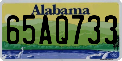 AL license plate 65AQ733