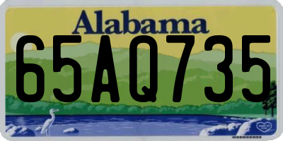 AL license plate 65AQ735