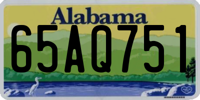AL license plate 65AQ751