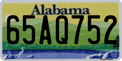 AL license plate 65AQ752