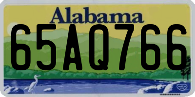 AL license plate 65AQ766