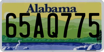 AL license plate 65AQ775