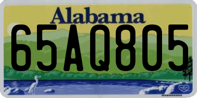 AL license plate 65AQ805