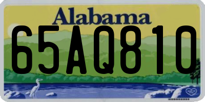 AL license plate 65AQ810