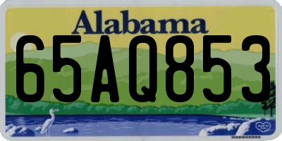 AL license plate 65AQ853