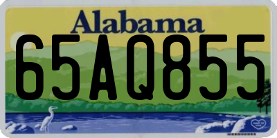 AL license plate 65AQ855