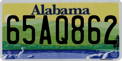 AL license plate 65AQ862