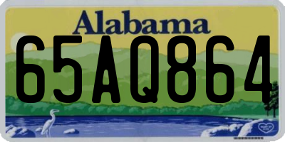 AL license plate 65AQ864