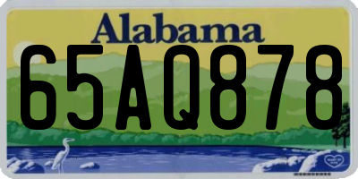 AL license plate 65AQ878