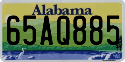 AL license plate 65AQ885