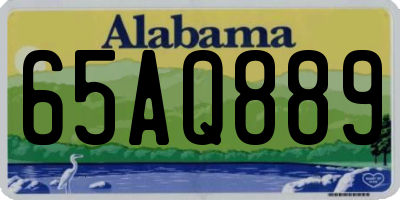 AL license plate 65AQ889
