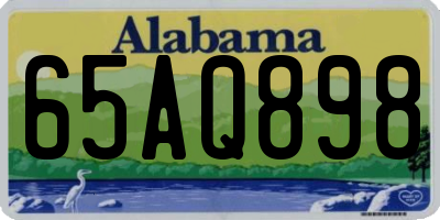AL license plate 65AQ898