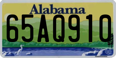 AL license plate 65AQ910