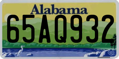 AL license plate 65AQ932