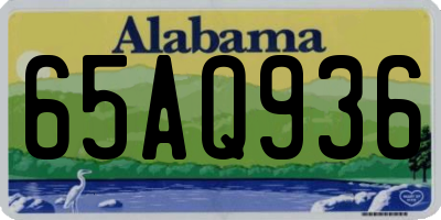 AL license plate 65AQ936