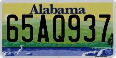 AL license plate 65AQ937