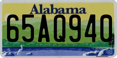 AL license plate 65AQ940