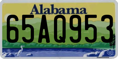 AL license plate 65AQ953
