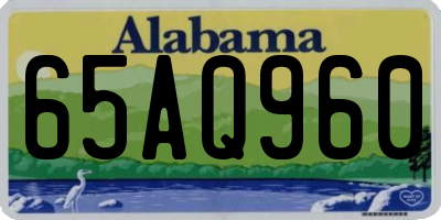AL license plate 65AQ960