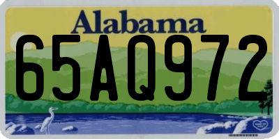 AL license plate 65AQ972