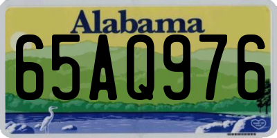 AL license plate 65AQ976