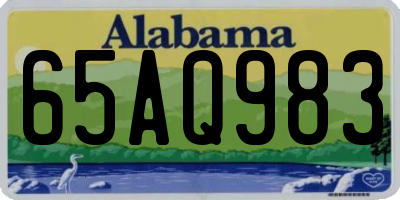 AL license plate 65AQ983