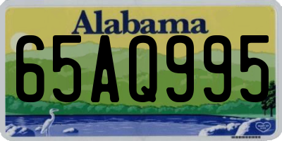 AL license plate 65AQ995