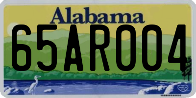 AL license plate 65AR004