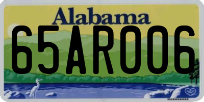 AL license plate 65AR006