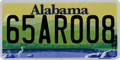 AL license plate 65AR008