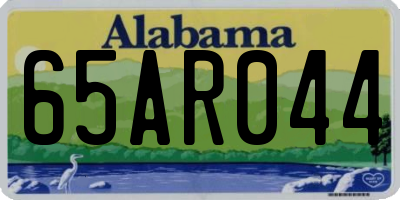AL license plate 65AR044
