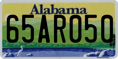 AL license plate 65AR050
