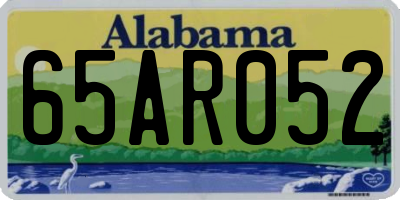 AL license plate 65AR052