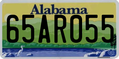 AL license plate 65AR055
