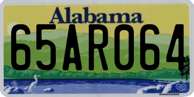 AL license plate 65AR064