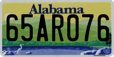 AL license plate 65AR076