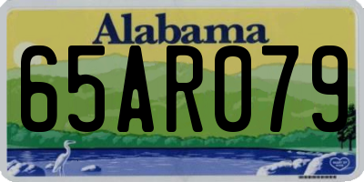 AL license plate 65AR079