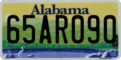 AL license plate 65AR090