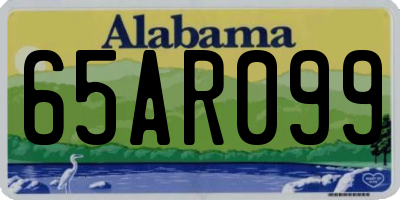 AL license plate 65AR099