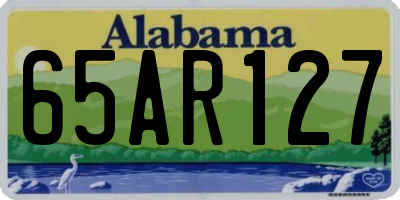 AL license plate 65AR127