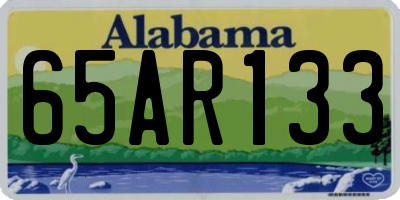AL license plate 65AR133