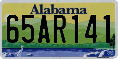 AL license plate 65AR141