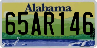 AL license plate 65AR146