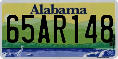 AL license plate 65AR148