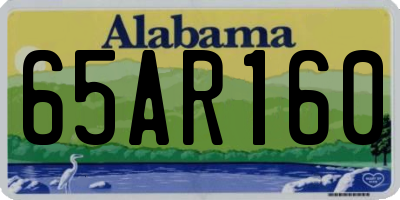 AL license plate 65AR160