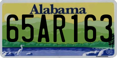 AL license plate 65AR163