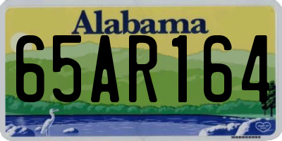 AL license plate 65AR164