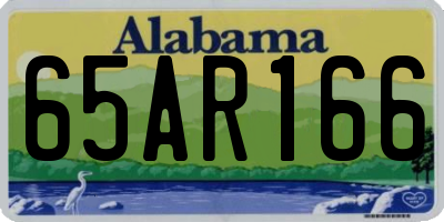 AL license plate 65AR166