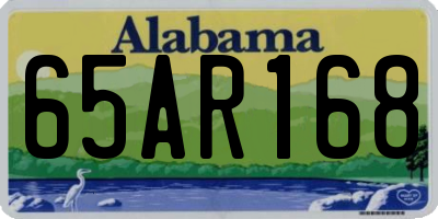 AL license plate 65AR168